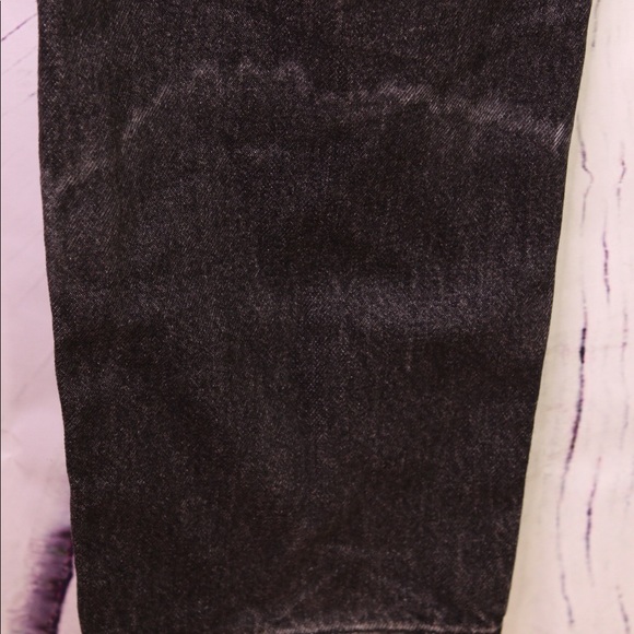 ASOS Denim Black Gray Wash Bib Jean Overalls Sz 0 - Picture 8 of 8